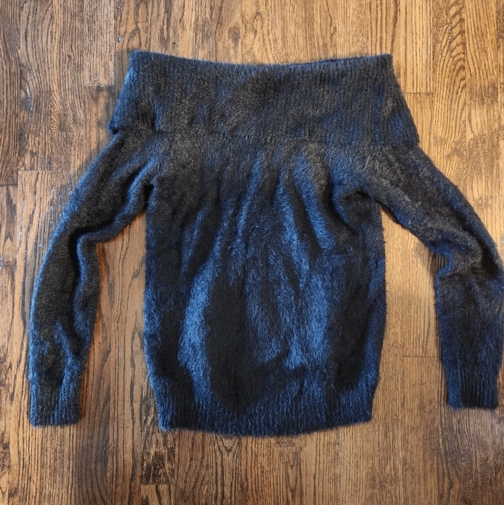 Kensie NWT Black Marilyn Eyelash Sweater size large